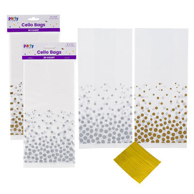 Cello Party Bags 5"x11.5" 20's