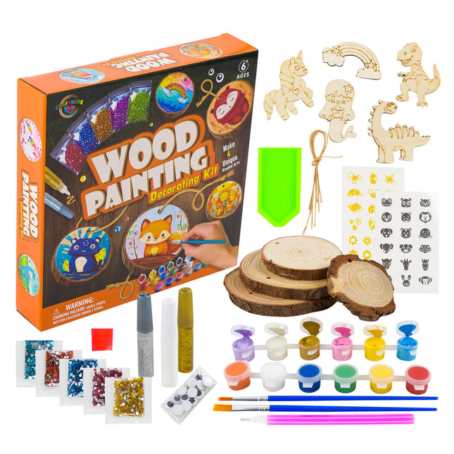 CraftMore Wood Painting Decorating Kit