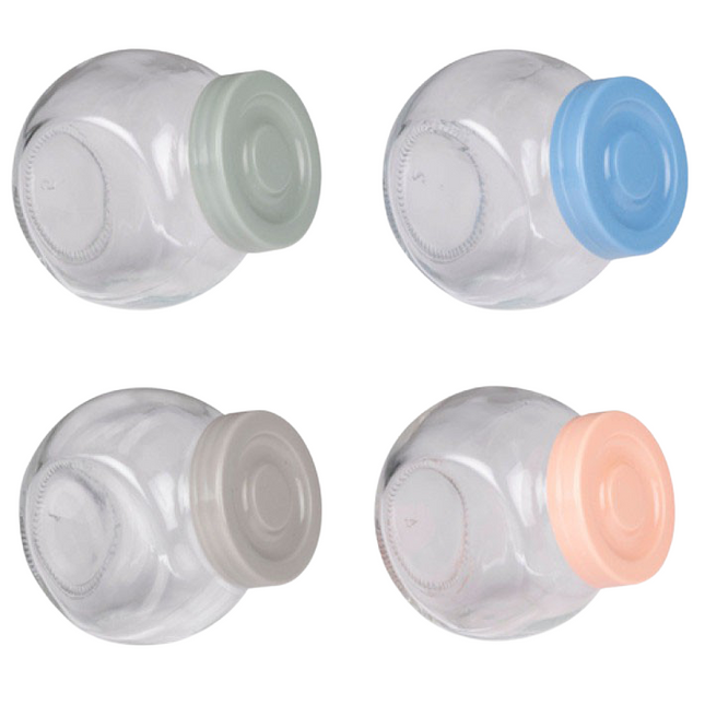 Alpina Storage Glass Jar  8x8x6cm