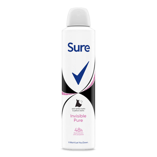 Sure M/S A/P Spray Women Invis. Pure 250ml