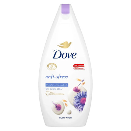 Dove Body Wash 450ml Anti-Stress Blue Chamomile & Oat Milk