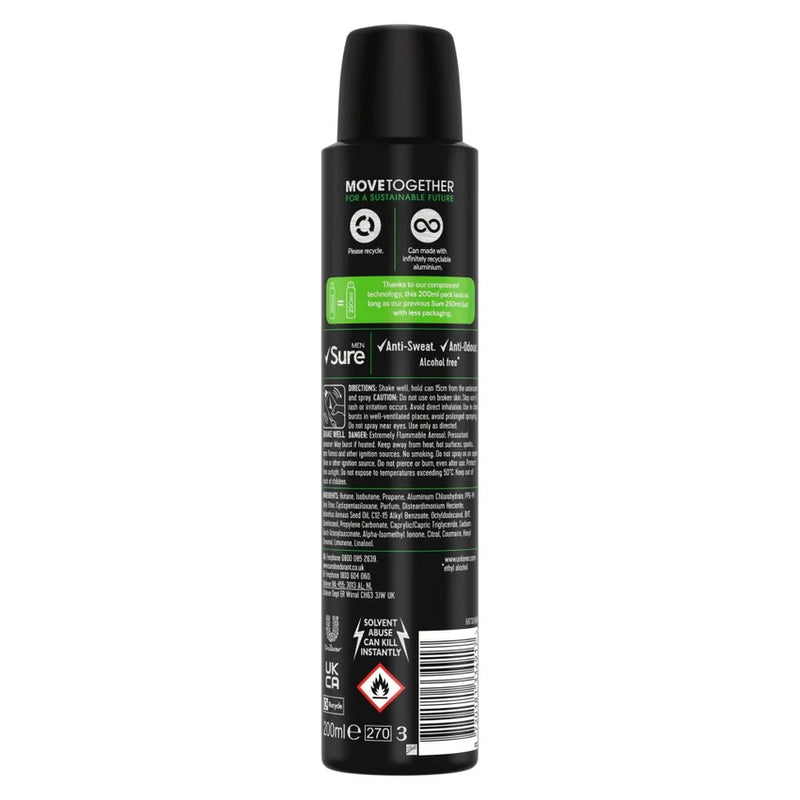 Sure Spray Men Quantum Dry 200ml