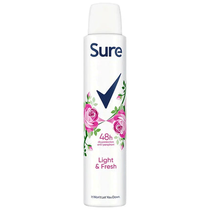 SURE SPRAY 200ML LIGHT & FRESH