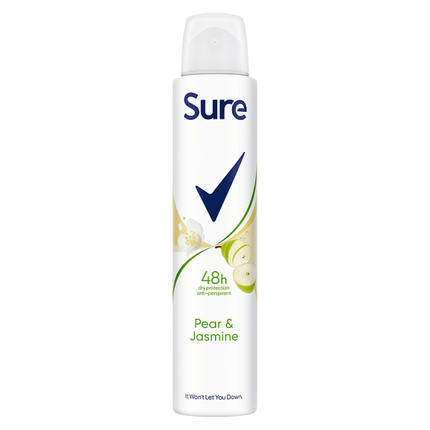 SURE SPRAY 200ML PEAR & JASMINE