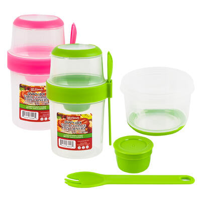 Mr. Handy Salad Cup w/Spork 19oz