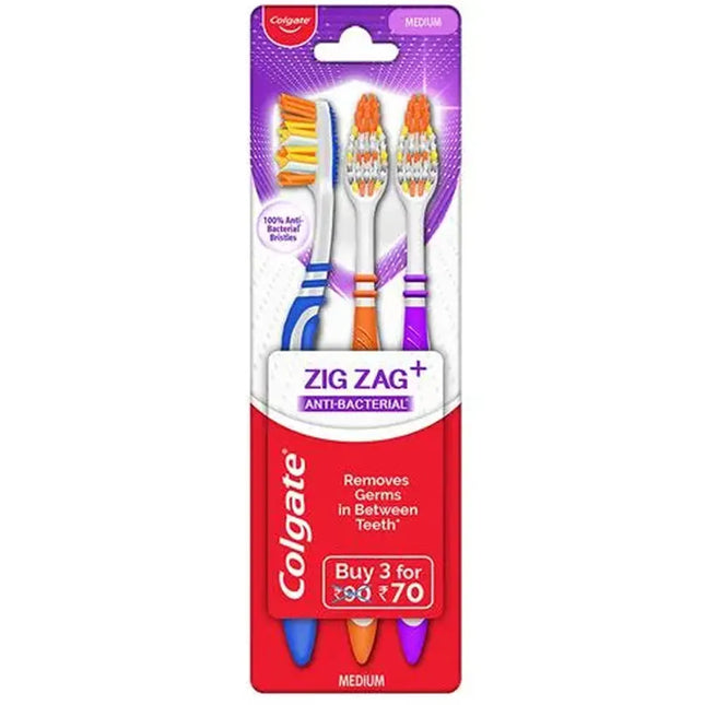 Colgate Toothbrush Zig Zag Soft 3pk