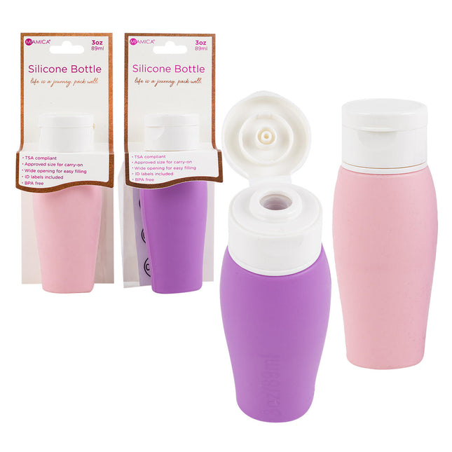 TRAVEL BOTTLE SILICON 3OZ