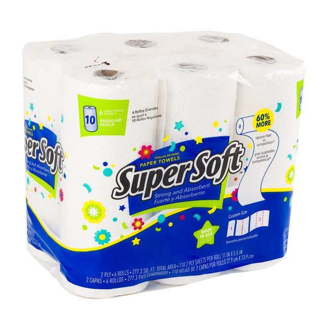 Supersoft Paper Towels 6pk