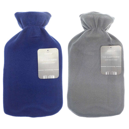 Country Club Hot Water Bottle w/Fleece Cover 1L