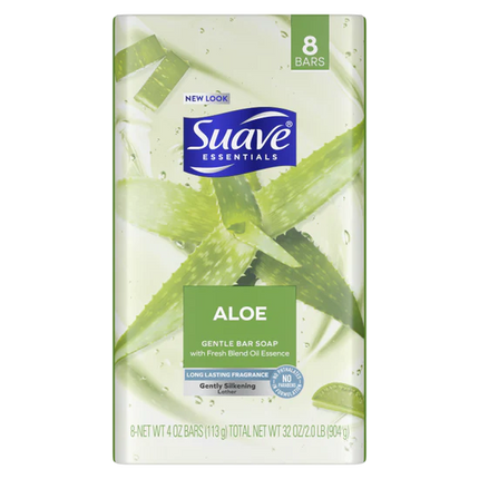 Suave Aloe Bar Soap 6pk