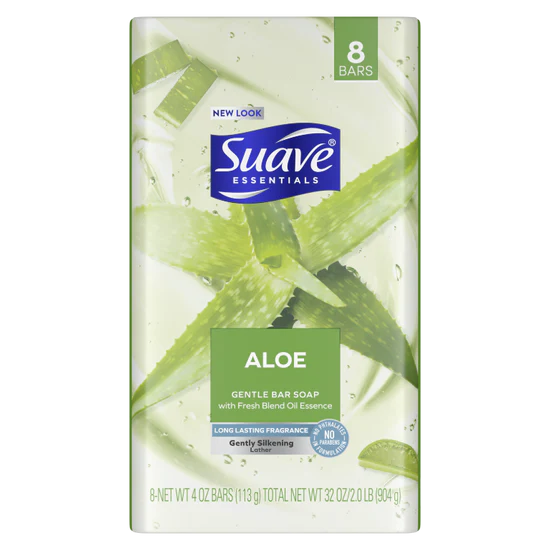 Suave Aloe Bar Soap 6pk