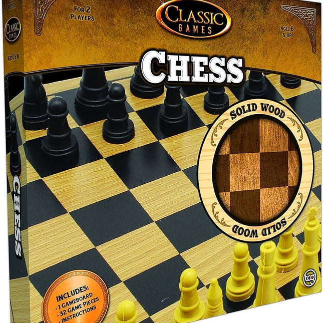 Classic Games Solid Wood Chess