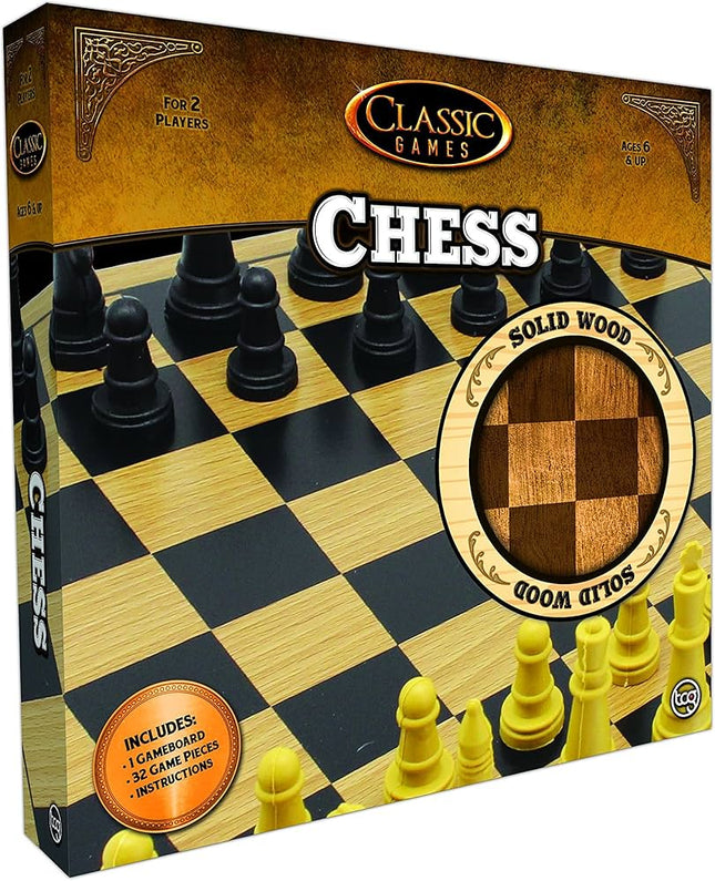 Classic Games Solid Wood Chess