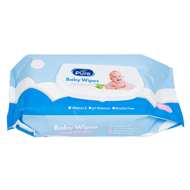 All Pure Baby Wipes X/Sensitive Blue 80's