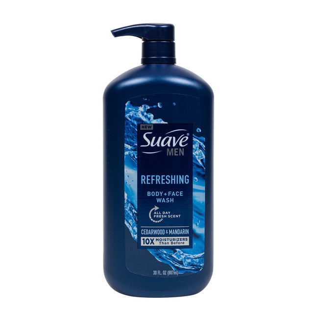 Suave Men Body + Face Wash 30oz