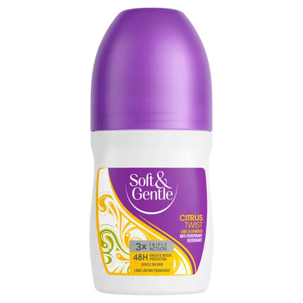 Soft & Gentle Deodorant Citrus Twist Roll On 50ml