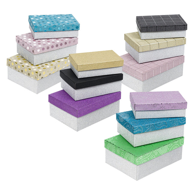 Gift Boxes with Lids Set of 3