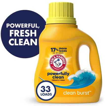 Arm & Hammer Powerfully Clean Burst Detergent 33 Fl Oz