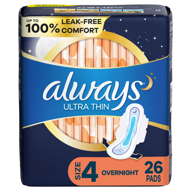 Always Ultra Thin Flexi- Wings Overnight #4 26's