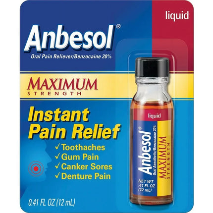 Anbesol Oral Pain Reliver .41 fl oz