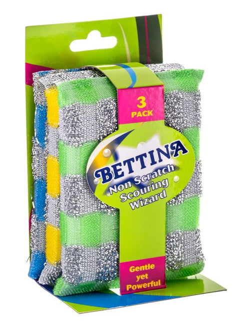 Bettina Non Scratch Scouring Wizard 3pk