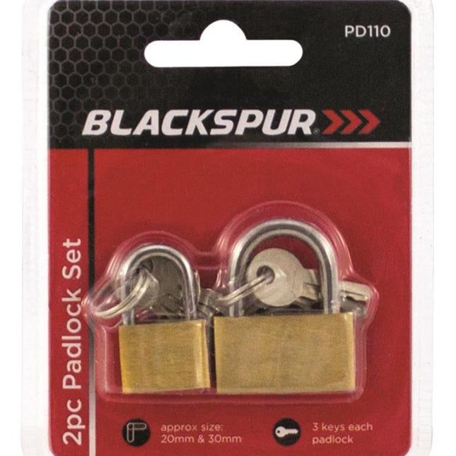 Blackspur Padlock Set 2pc