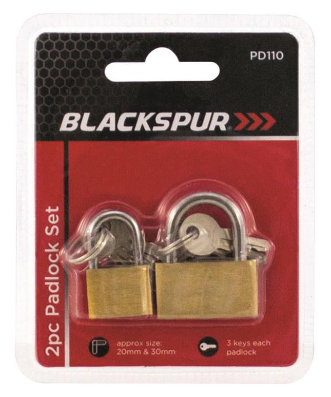 Blackspur Padlock Set 2pc
