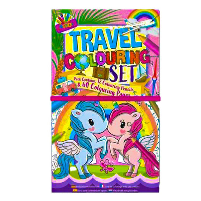 Artbox Unicorns & Mermaids Travel Colouring Set