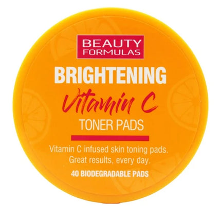 Beauty Formulas Vitamin C Brightening Toner Pads 40's