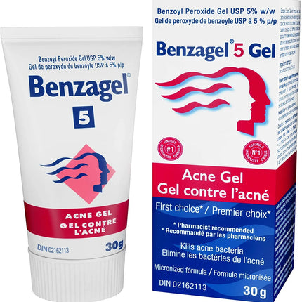 Benzagel benzoyl peroxide gel 5% 15g