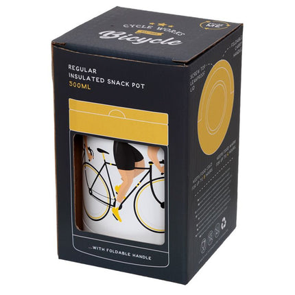 Bicycle Snack Pot Insulated Hot/Cold 500ml