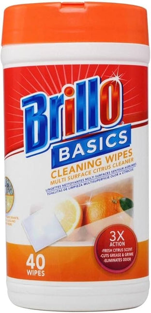 Brillo Cleaning Wipes Orange 40's