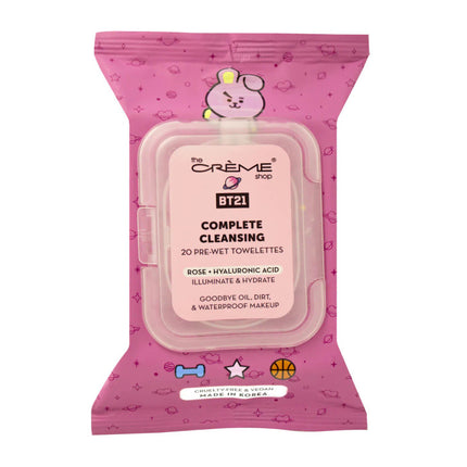 BT21 Complete Cleansing Towelettes Rose 20's