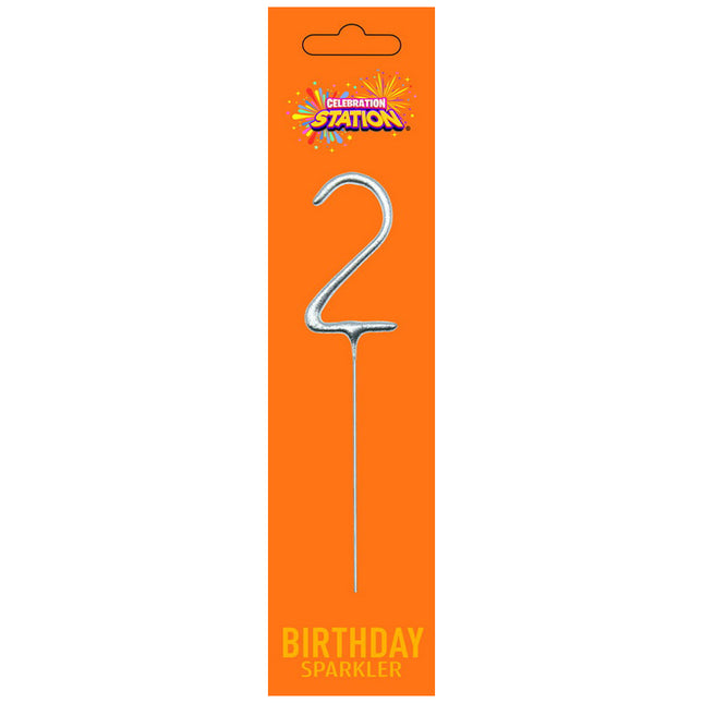 Celebration Station Number 2 Birthday Sparkler
