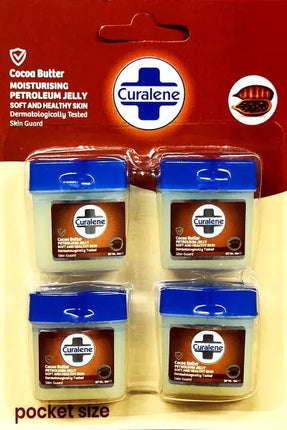 Curalene Petroleum Jelly Cocoa Butter 4pk