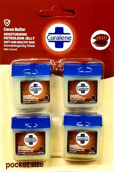 Curalene Petroleum Jelly Cocoa Butter 4pk