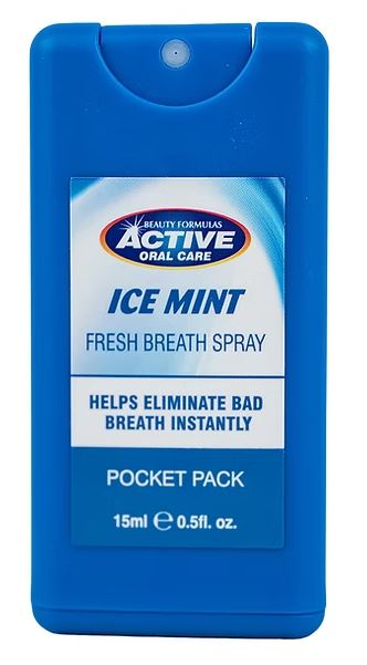 Beauty Formulas Active Ice Mint Pocket Breath Spray 15ml