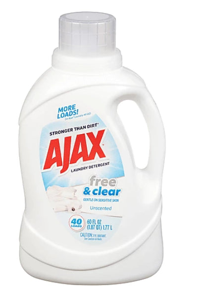 Ajax Fre & Clr Unscented Ld 60oz