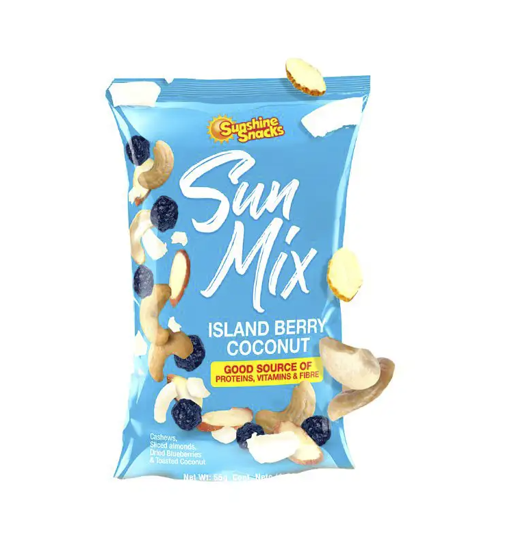 Sunshine Sun Mix Island Berry Coconut 55g