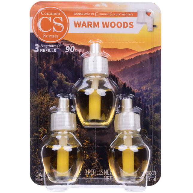 Common Scents Oil Refills Warm Woods 3pk