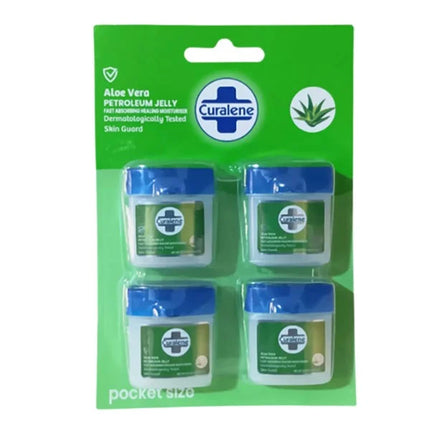 Curalene Petroleum Jelly Aloe 4pk