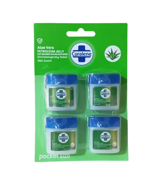 Curalene Petroleum Jelly Aloe 4pk