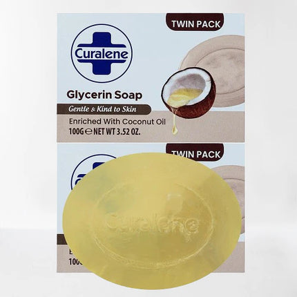 Curalene Glycerin Soap  Coconut Oil Twin Pack