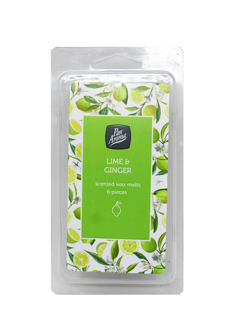 Pan Aroma Lime & Ginger Scented Wax Melts 6pc