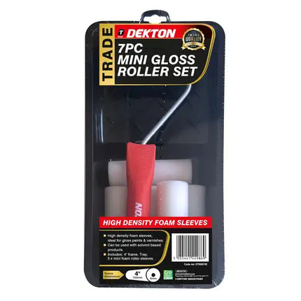 Dekton 7PC Mini Gloss Roller Set