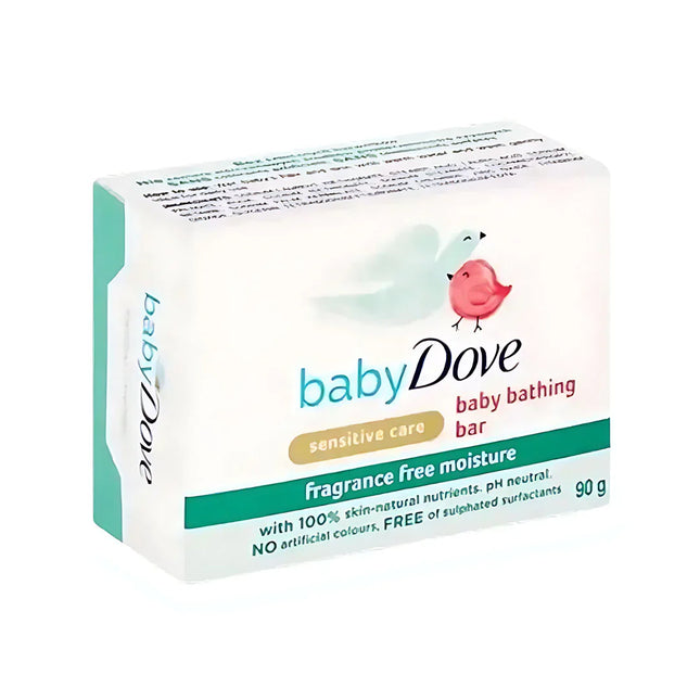 Dove Baby 90g Bath Bar Frag Free 4pk
