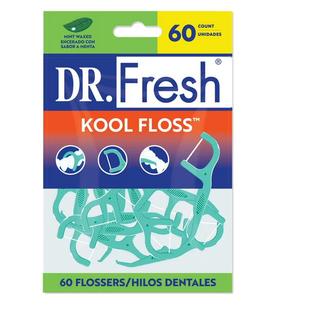 Dr.Fresh Kool Floss Waxed 60 Count