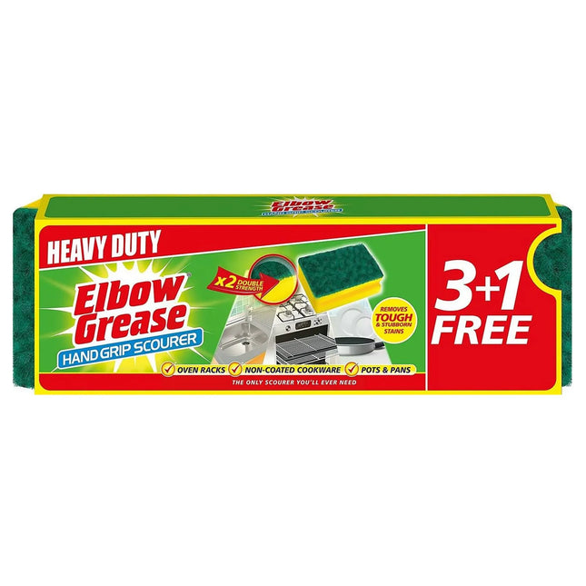 Elbow Grease Heavy Duty Handgrip Scourers 3+1Free