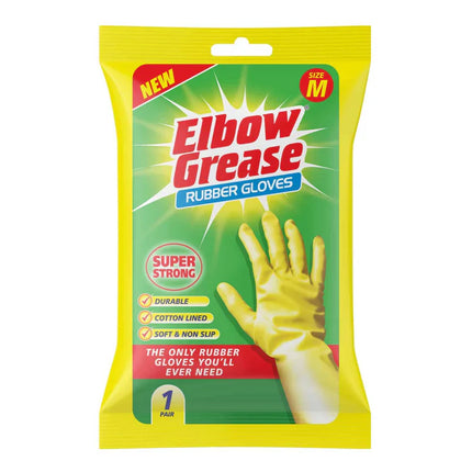 Elbow Grease Super Strong Rubber Gloves Medium