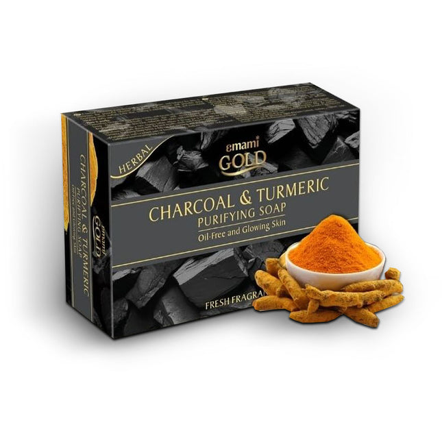 Emani Gold Charcoal & Turmeric Soap 100g